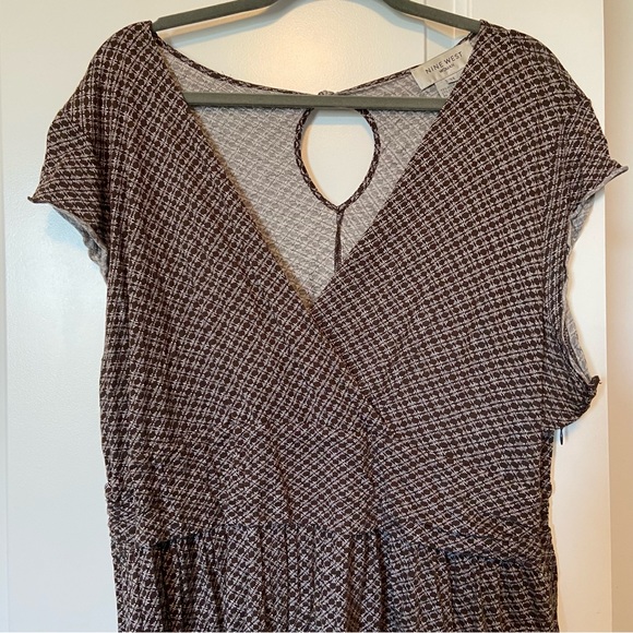 Nine West 3x faux wrap tunic length top - Picture 3 of 4